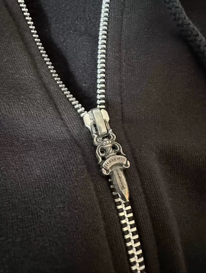 Chrome Hearts Black Zip-up Jacket