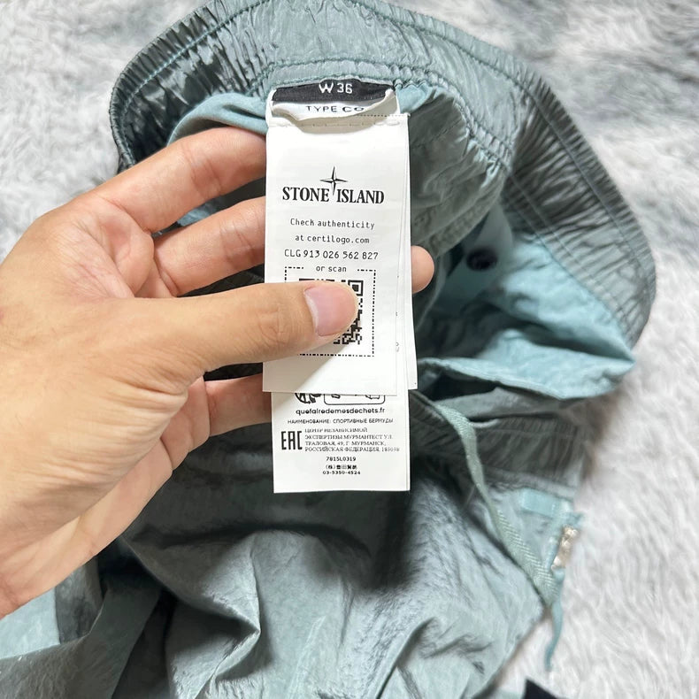 Stone Island 23SS Metallic Nylon Shorts