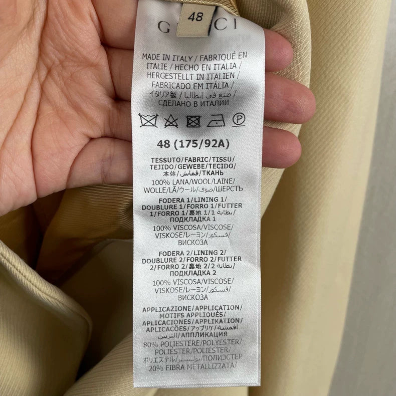 1962 Gucci Beige Suit Jacket