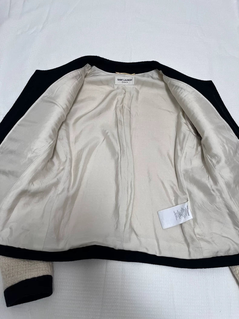 Saint Laurent Tweed Jacket Size 36