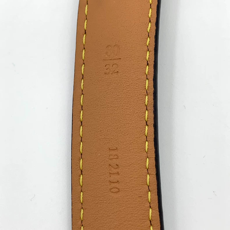 Black Loewe Logo Metal Belt 90cm