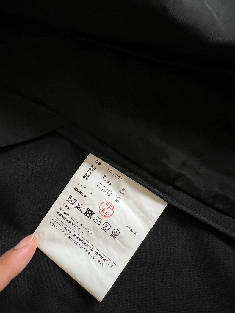 Comme des Garcons Black Wool Blazer