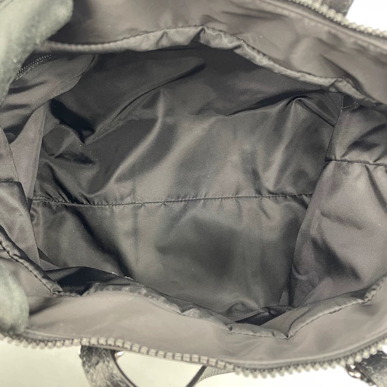 Classic Gucci Nylon Handbag with Logo