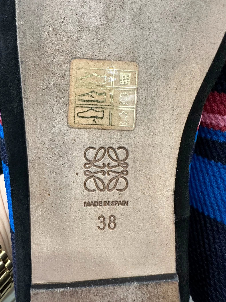 Loewe Embroidered Slip-On Loafers for Women