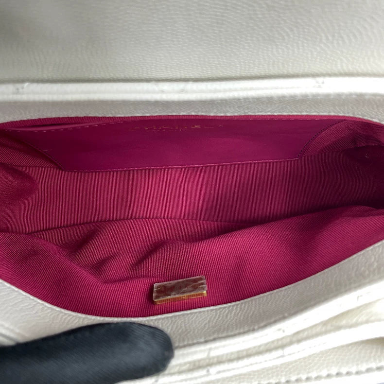 Chanel Flat Crossbody Bag with Gold Chain