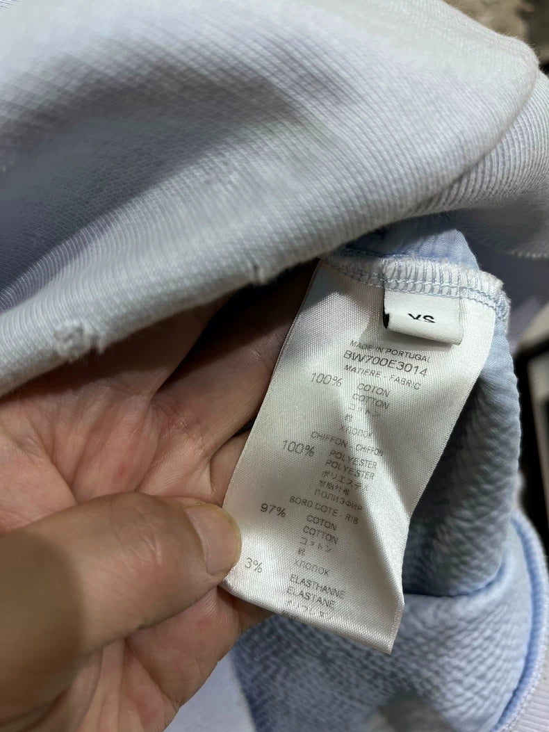 Givenchy Blue Distressed Sweatshirt XS
