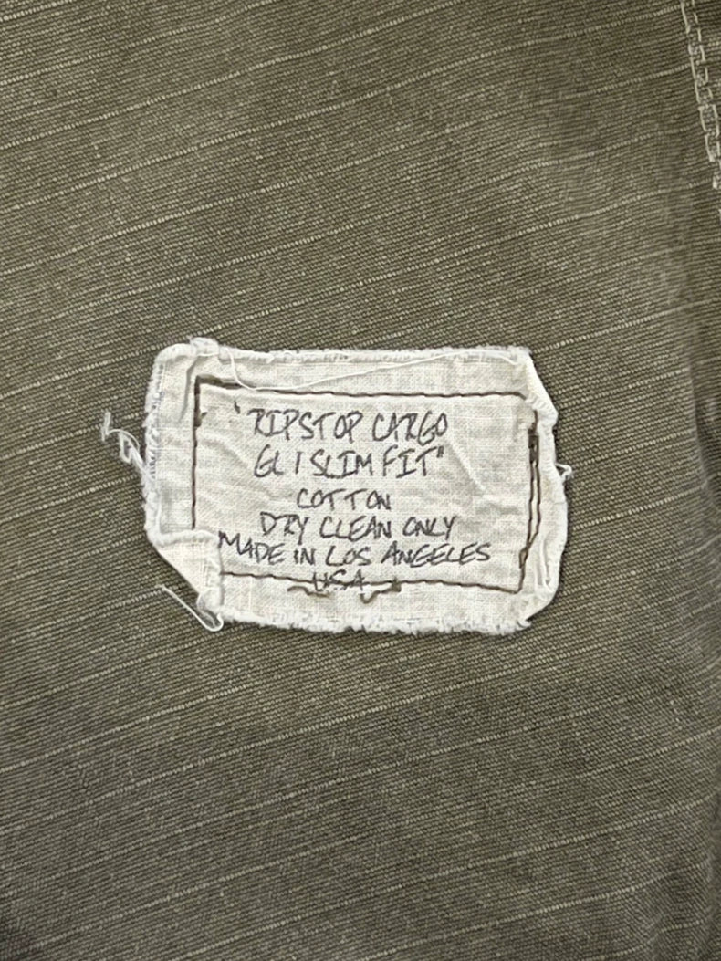 GREG LAUREN RIPSTOP CARGO PANTS