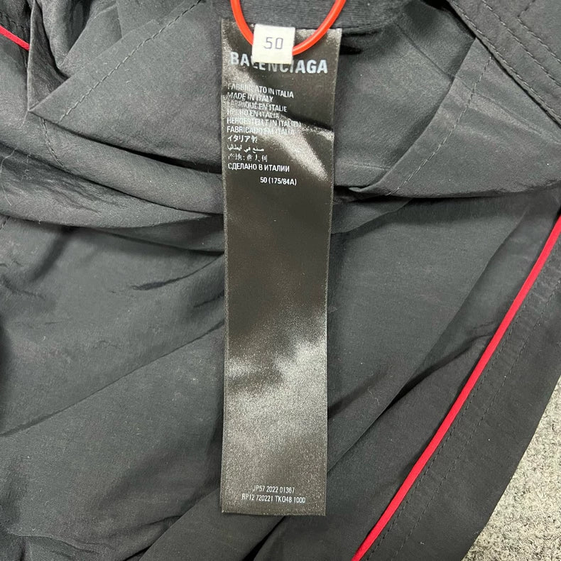 Balenciaga 3B Black Red Sports Pants