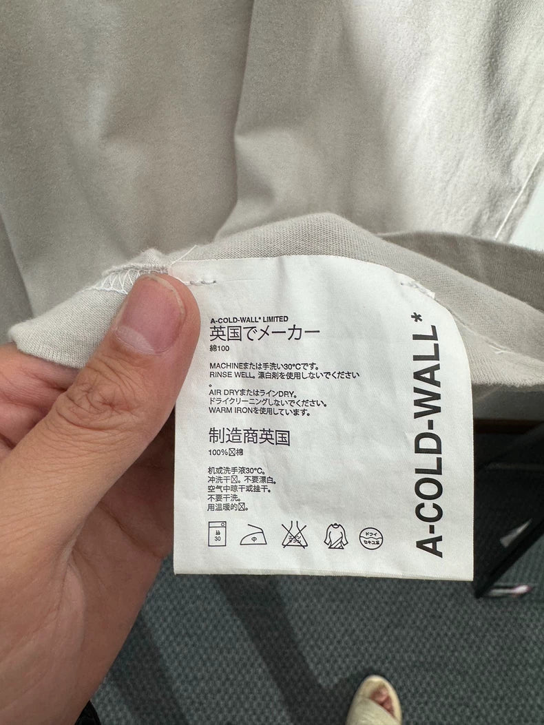 A Cold Wall Short Sleeve Gray T-Shirt