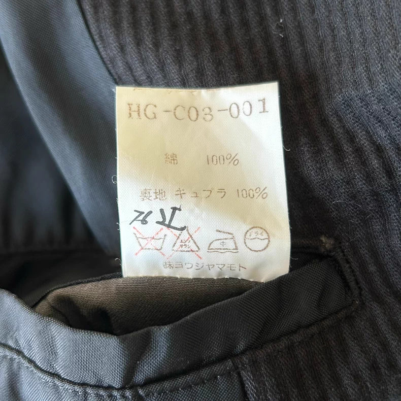 Yohji Yamamoto 96AW Double-Breasted Hooded Coat