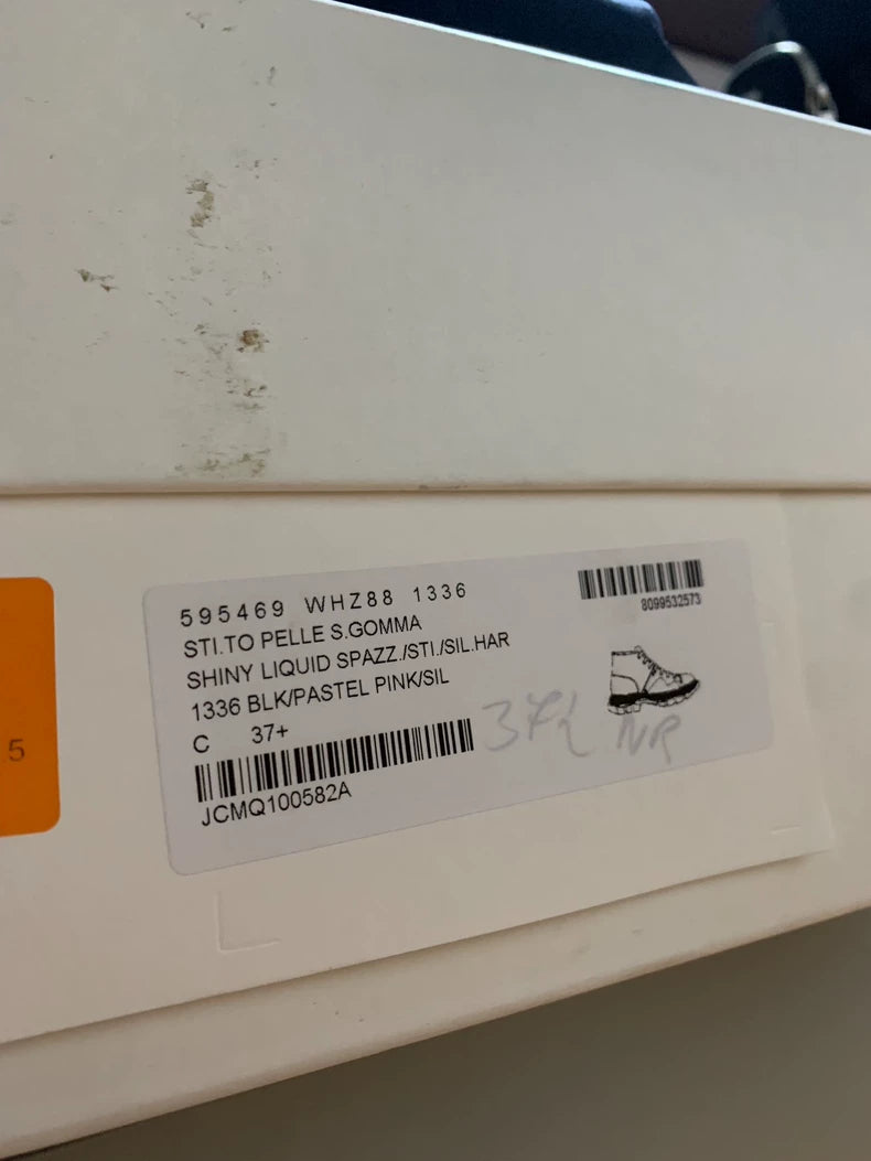 Alexander McQueen Black Pink Martin Boots