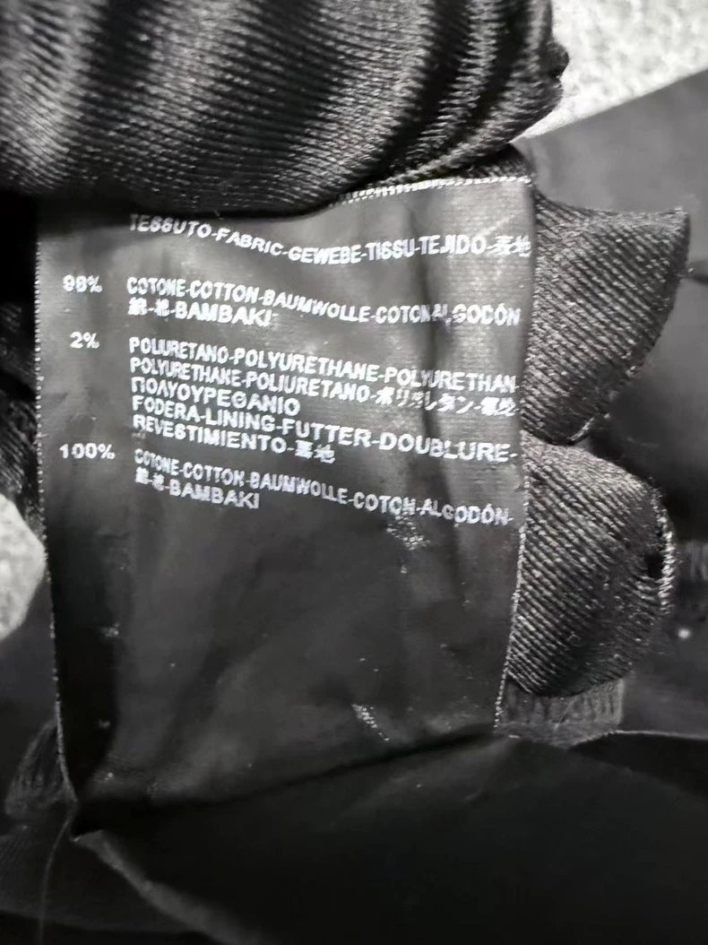 Saint Laurent Waxed Denim Pants in Black