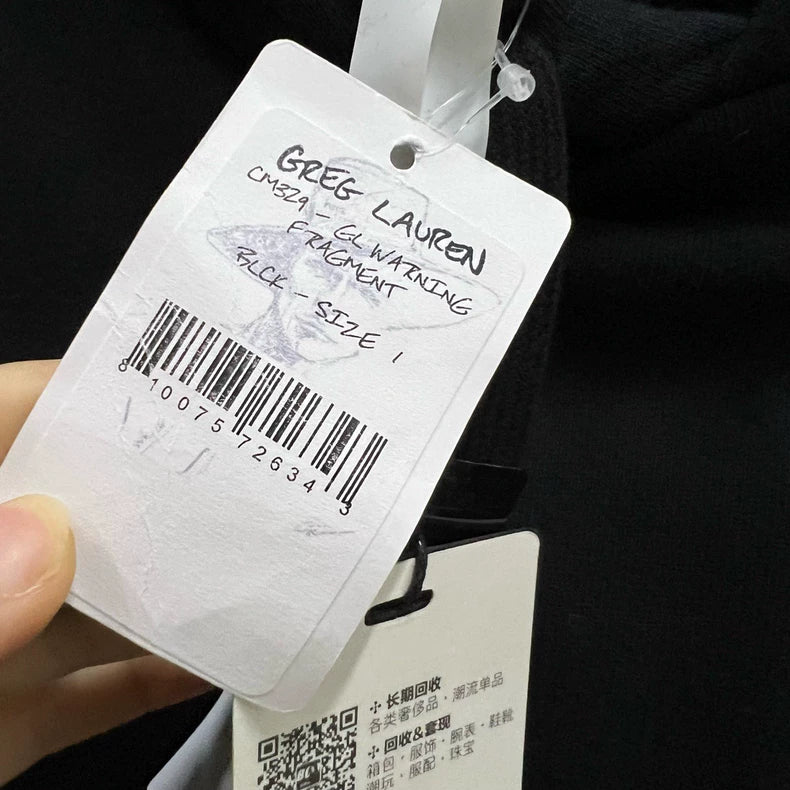 Greg Lauren Fleece Denim Patchwork Hoodie