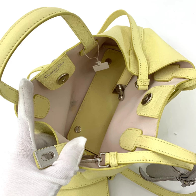 Christian Dior Yellow Petal Bucket Bag