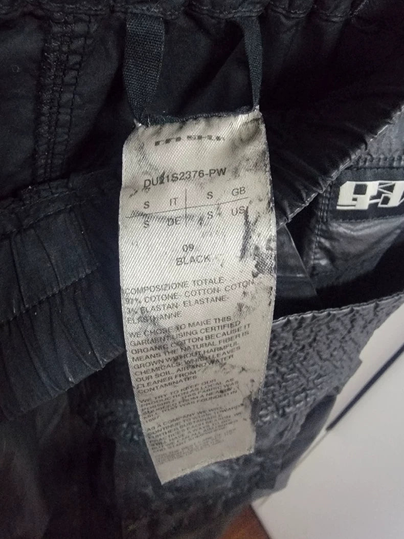 Rick Owens DRKSHDW Waxed Cargo Pants