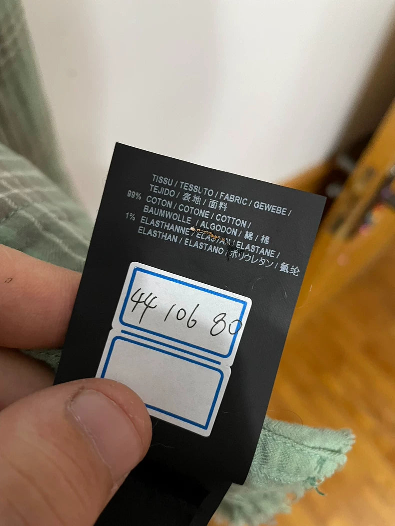 Saint Laurent SLP Green Plaid Shirt