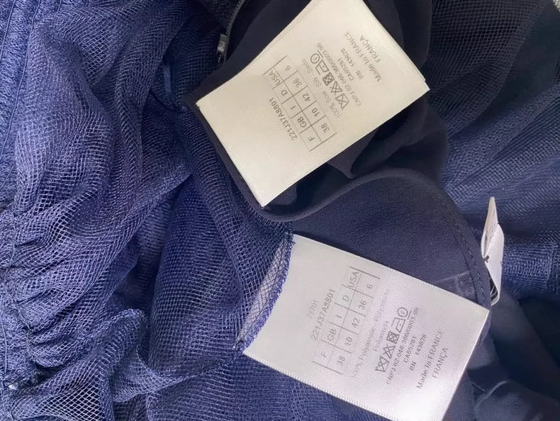 Dior Mesh Skirt with Silk Lining