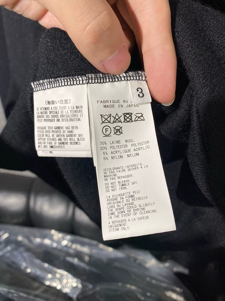 Yohji Yamamoto Black Oversized Sweater