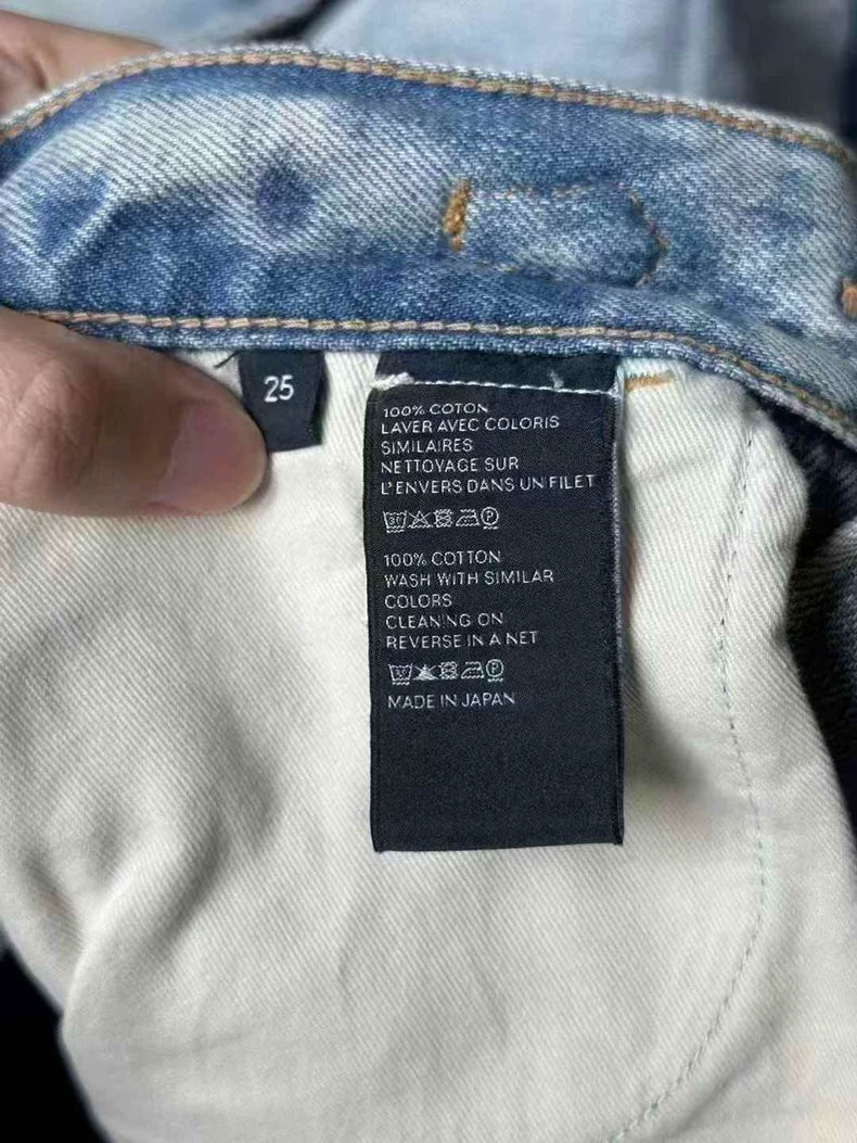 Celine Denim Pants with Vintage Finish