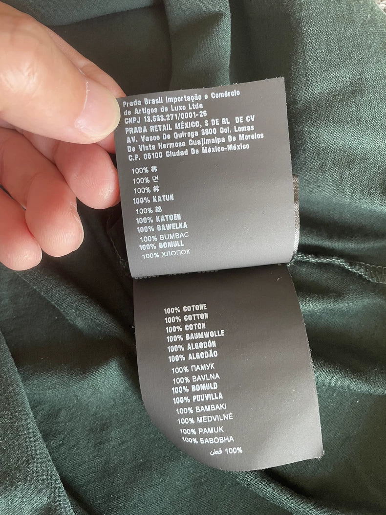 Prada Green Short Sleeve Polo Shirt-yf