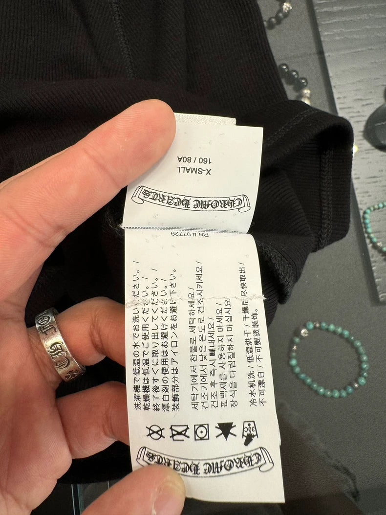 Chrome Hearts Black Embroidered Mock Neck Top-yf