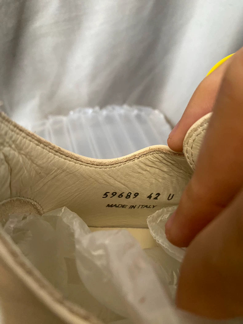 Rick Owens 24SS Low-Top White Sneakers-yf