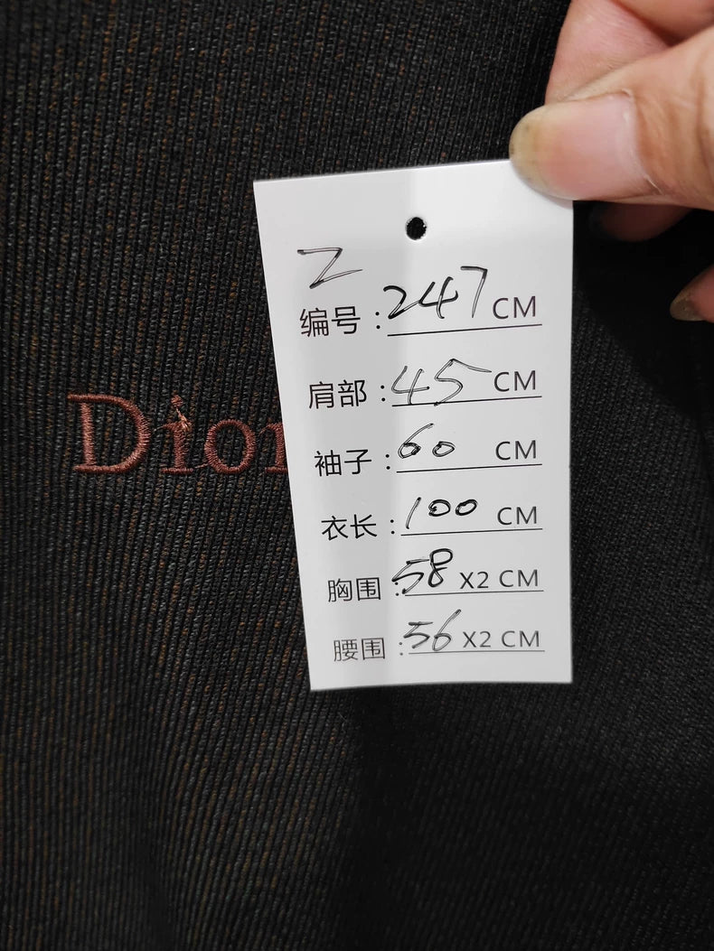 Vintage Dior Black Wool Long Coat