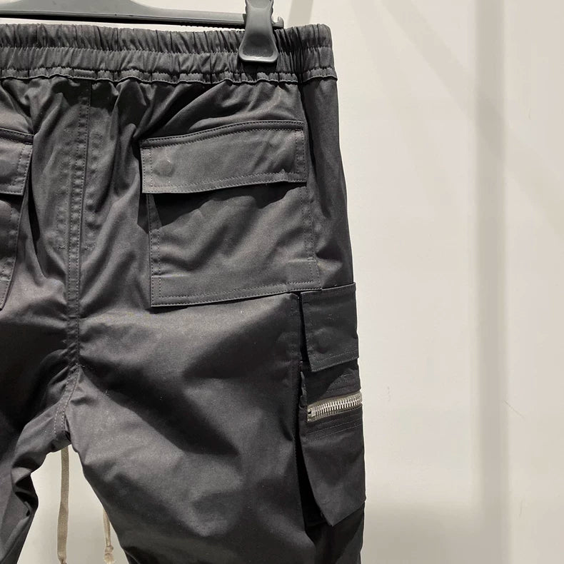 Rick Owens Men's Black Cargo Pants