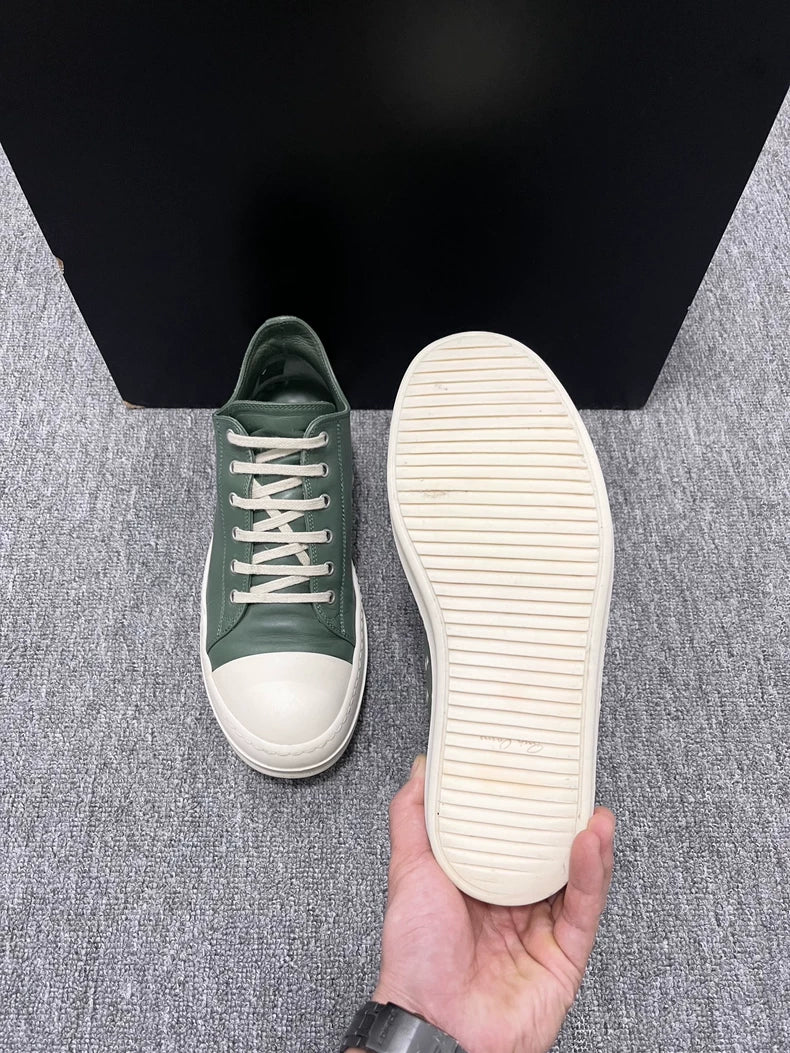 Rick Owens Low Top Green Sneakers-yf