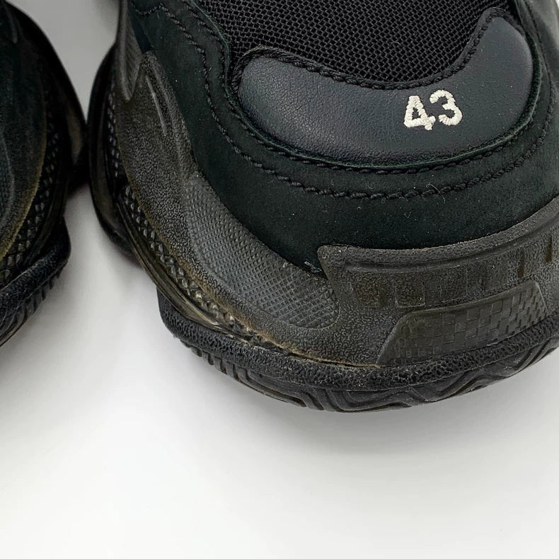 Balenciaga Black Thick Sole Sneakers