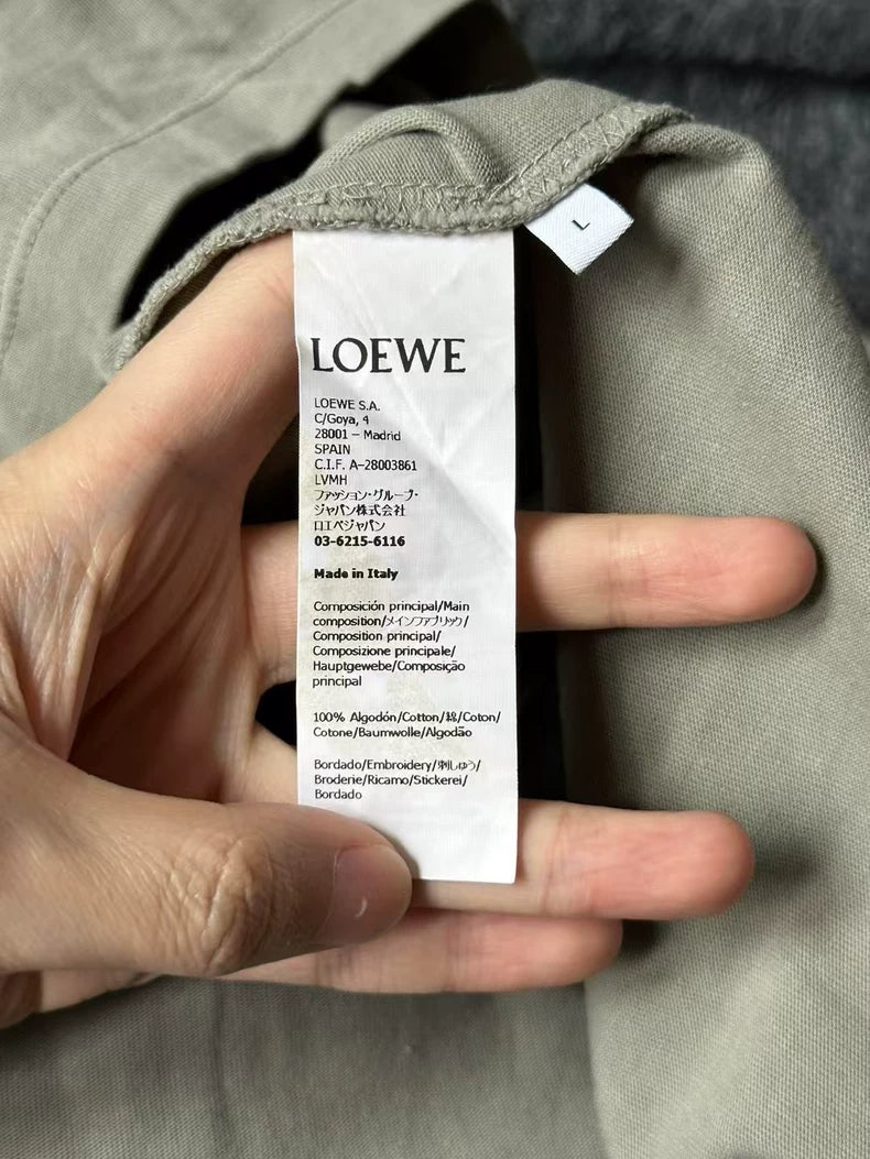 LOEWE Embroidered Logo Short Sleeve Tee
