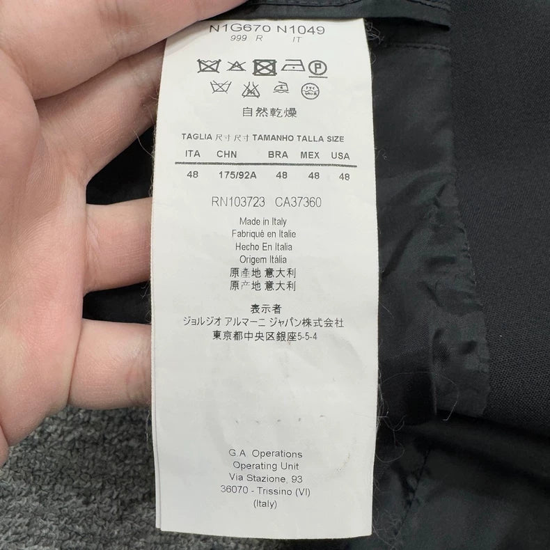 Emporio Armani Wool Suit Jacket-zp