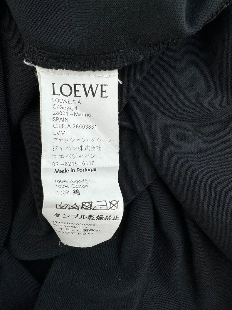 LOEWE Black Pigeon Print Short Sleeve Tee
