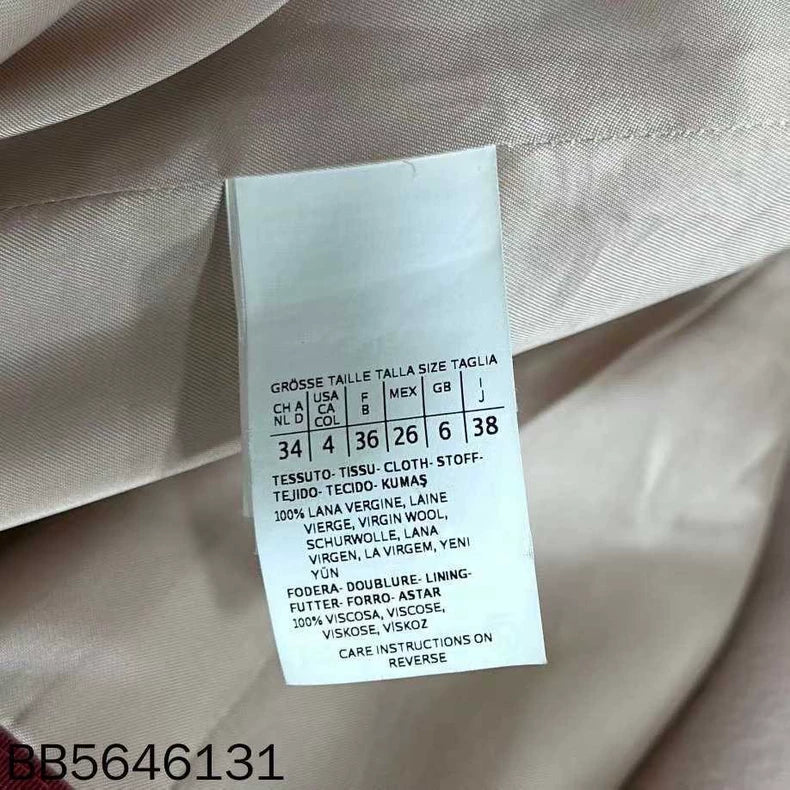 Pink Fur Collar Robe Coat MaxMara