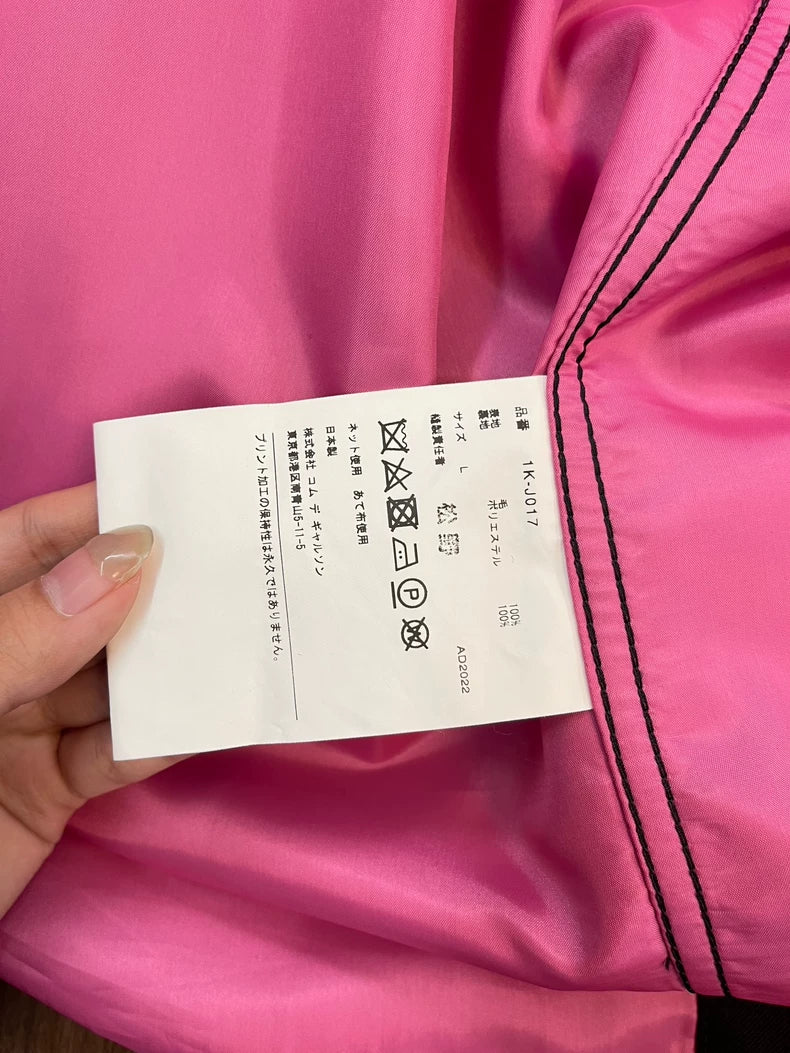 CDG Black and Pink Suit Jacket