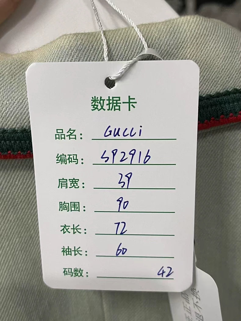 Vintage Gucci Distressed Denim Blazer