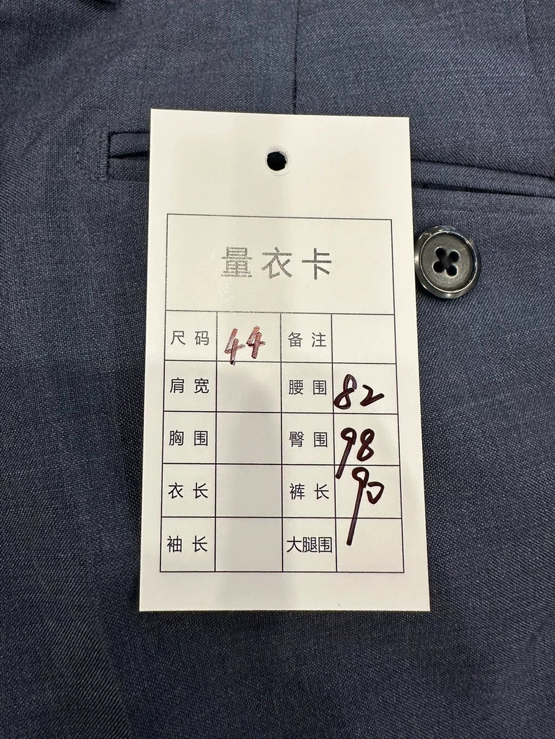 Classic Dark Blue Men's Pants from Prada