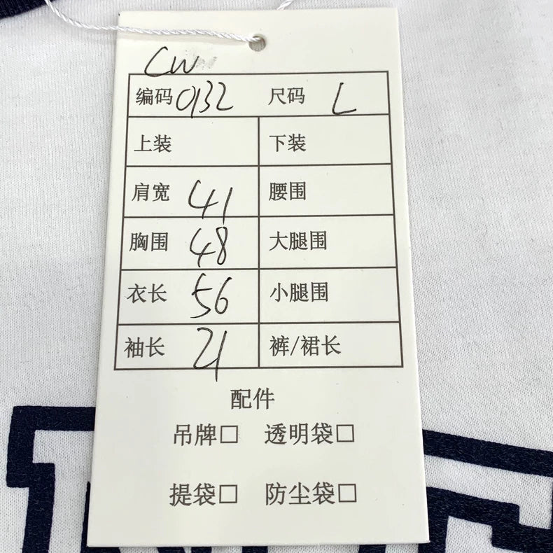 Celine White Letter Print Cotton T-Shirt