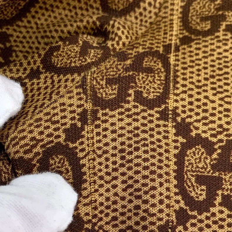 Gucci Brown Logo Drawstring Pants