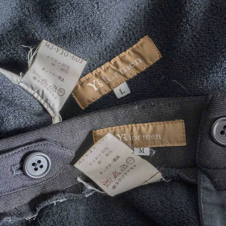 1990s Yohji Yamamoto Black Wool Set