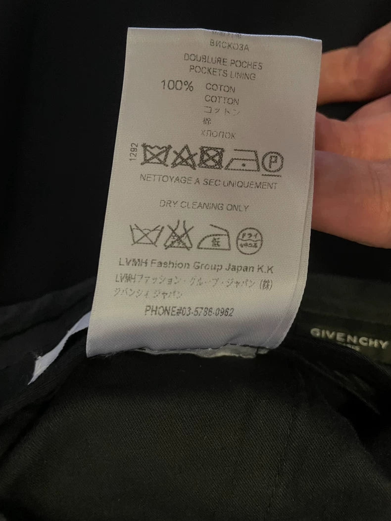 Givenchy Black Wool Casual Pants-yf