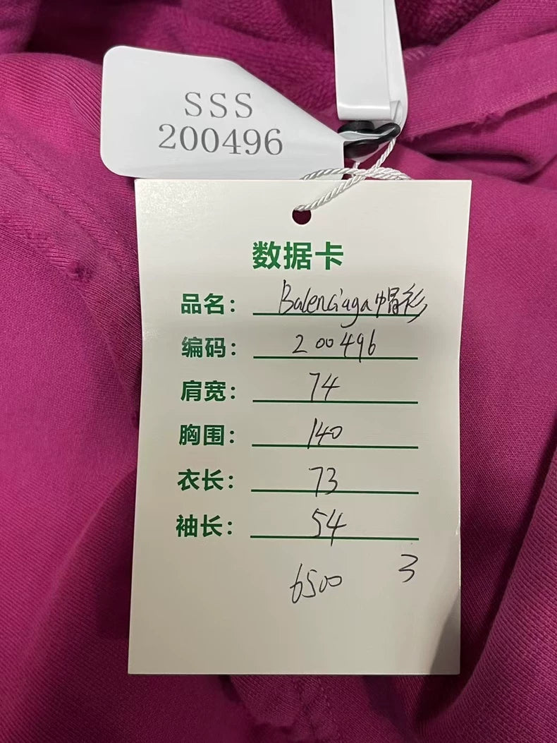 Balenciaga Destroyed Hoodie in Pink