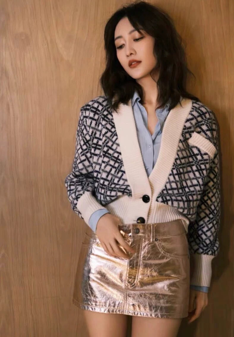 Saint Laurent Wool Knit Cardigan Sweater M