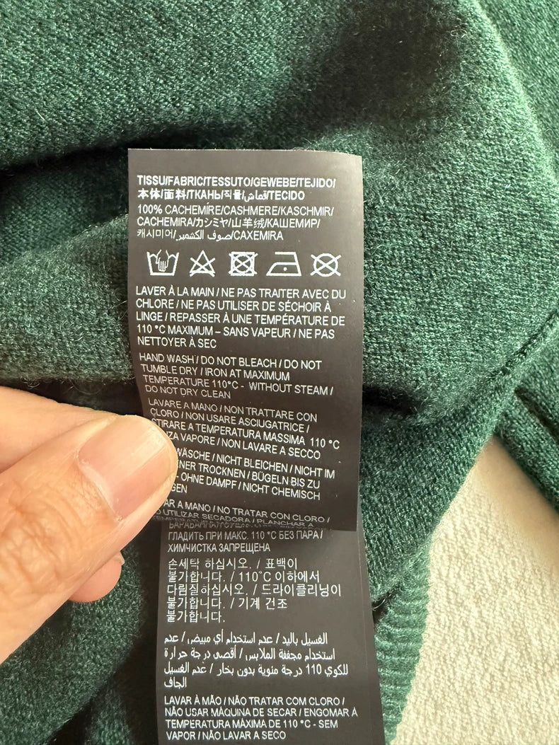 Green Cashmere Sweater by Saint Laurent