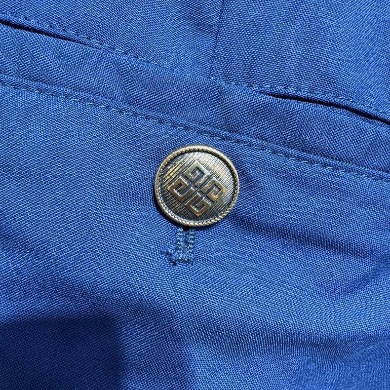 Givenchy Blue Logo Wool