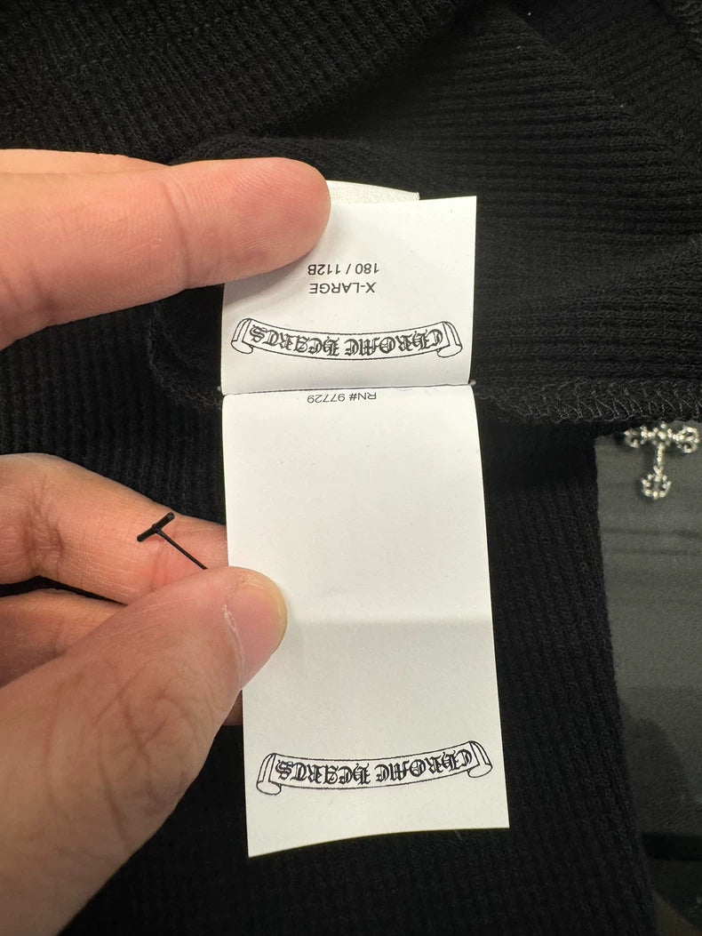 Chrome Hearts Black Embroidered Long Sleeve-yf