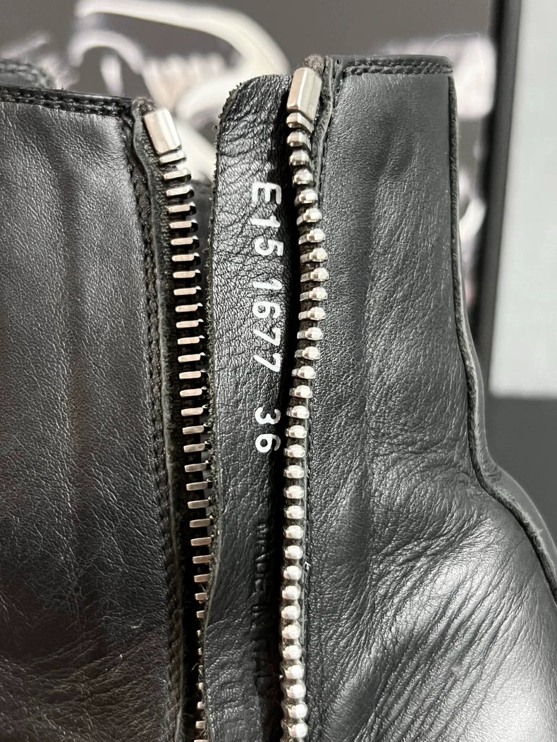 Rick Owens Classic Leather High-Top Sneakers-yf