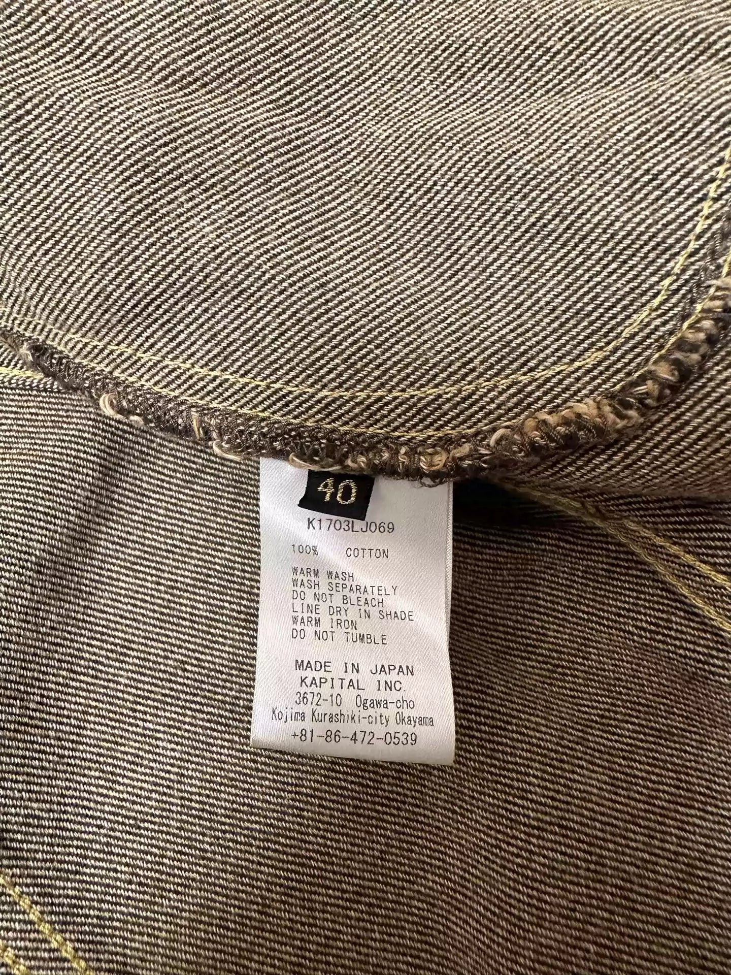 Kapital erosion destroys washed jeans