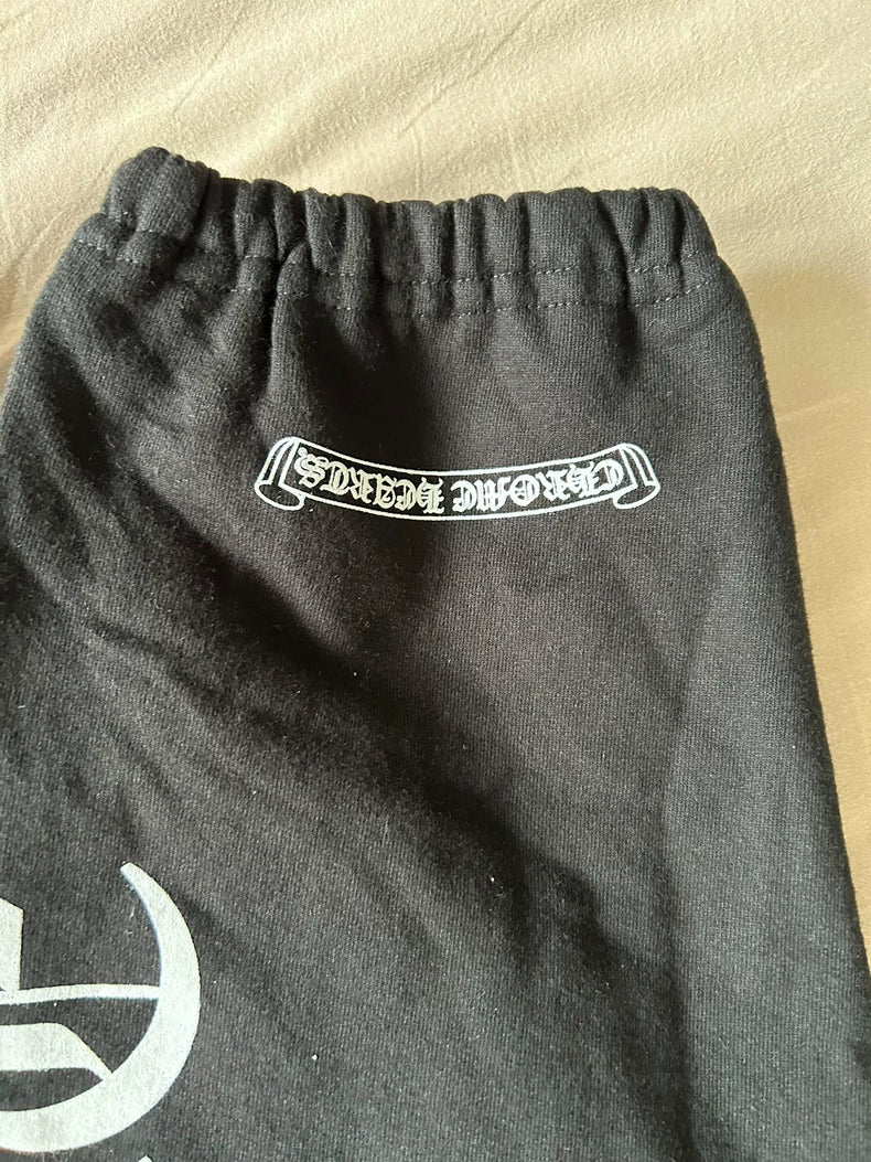 Chrome Hearts Black Letter Print Sweatpants