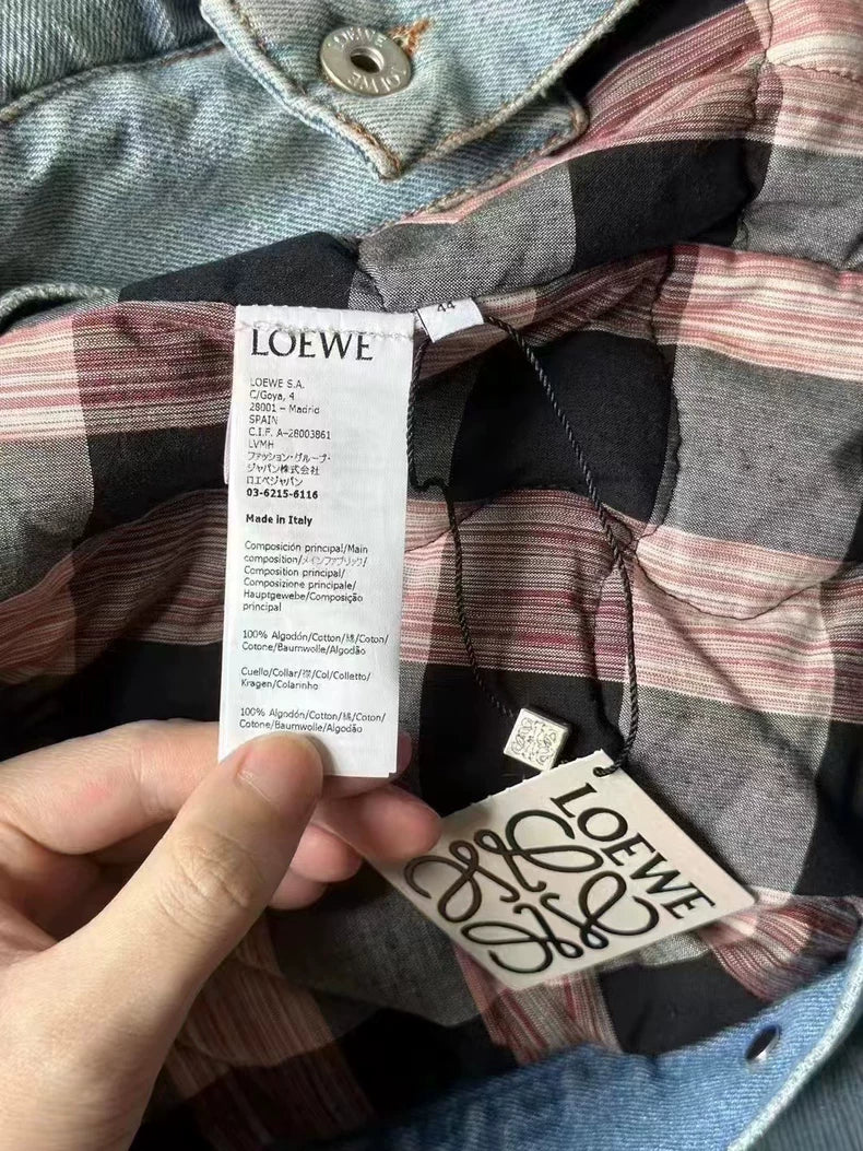Loewe Corduroy Collar Denim Jacket